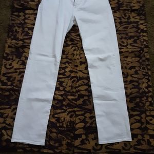 7 for all mankind white standard jeans 33